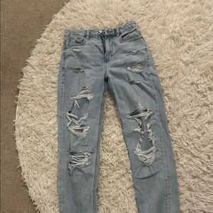 Distressed Light Blue Women's Jeans